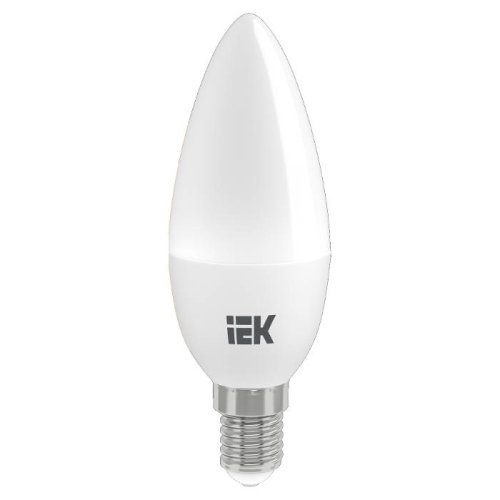 Лампа светодиодная IEK C37 Свеча Е14 220В 5Вт 450Лм 3000К 37х100мм картинка 